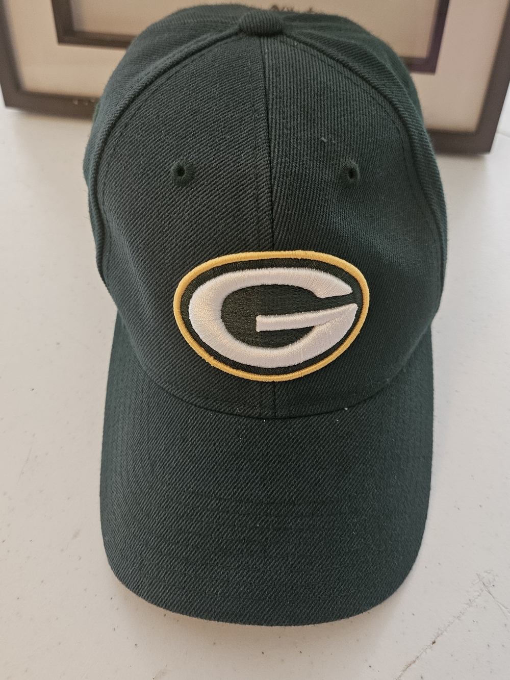 Reebok Green and Gold Embroidered Logo Baseball Cap